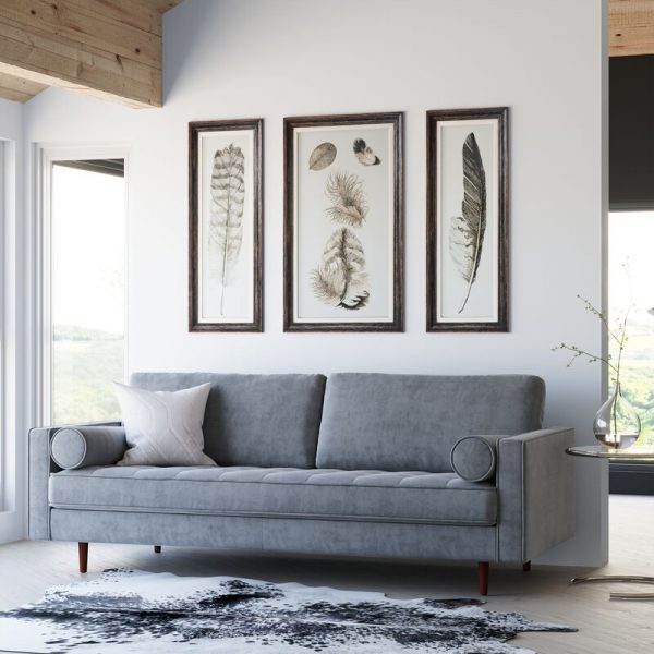 84” Square Arm Sofa