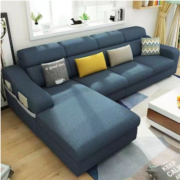Fabric sofa three-person removable and washable combo set