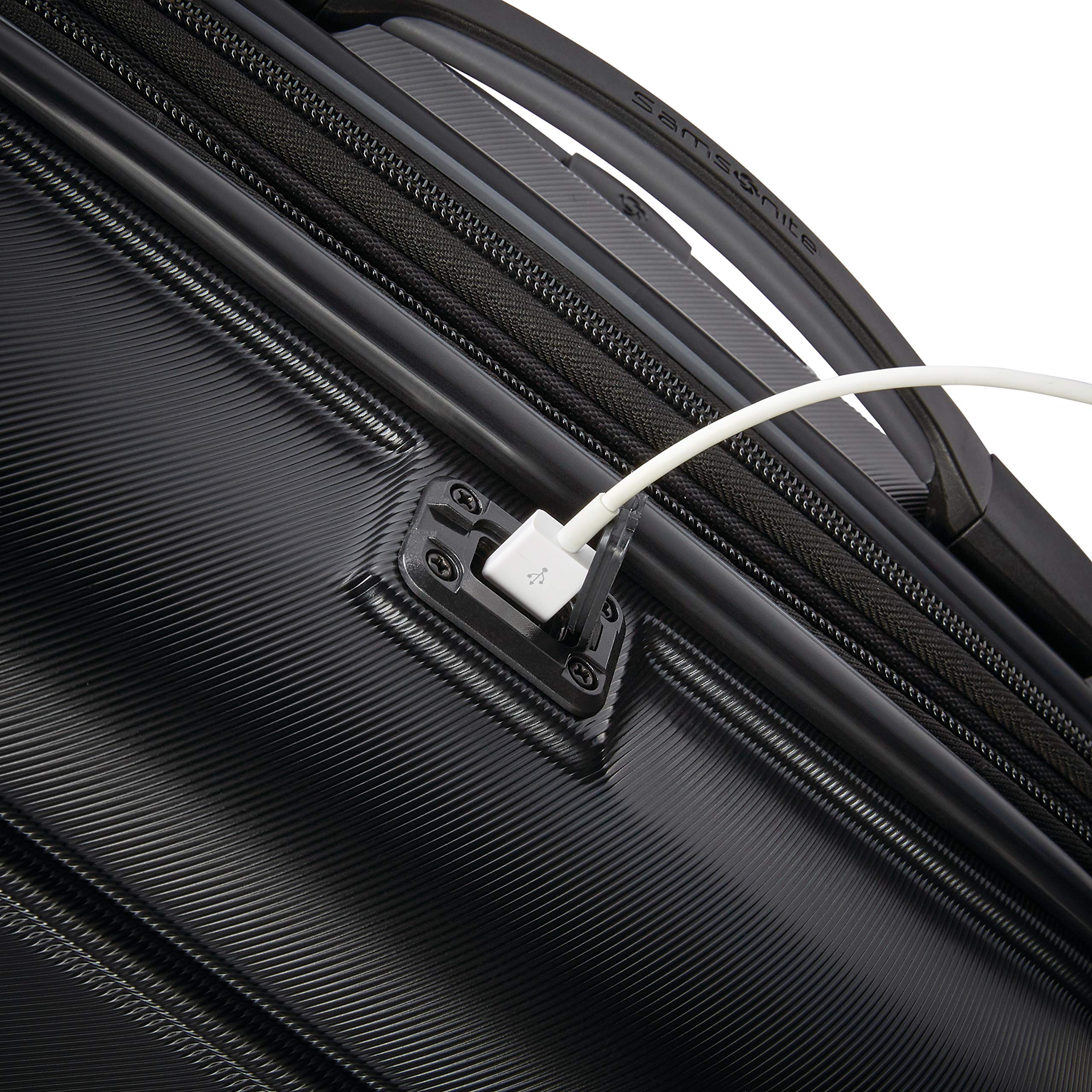 Samsonite Omni 2 Hardside Expandable Luggage with Spinner Wheels, Midnight Black, Carry-On 20-Inch Carry-On 20-Inch Midnight Black