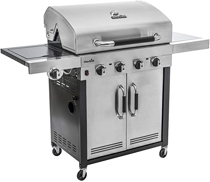 Char-Broil 140895 Advantage Series 445S - 4 Burner Gas Barbecue Grill with TRU-Infrared Technology, Stainless Steel Finish