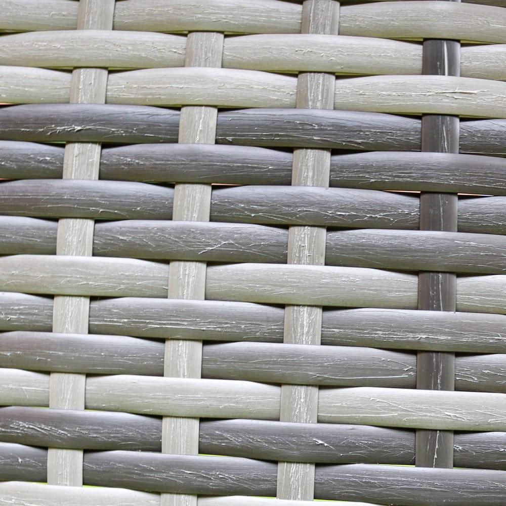 ROSEN 9 Seat Rattan Outdoor Dining Table with Cushions - Grey