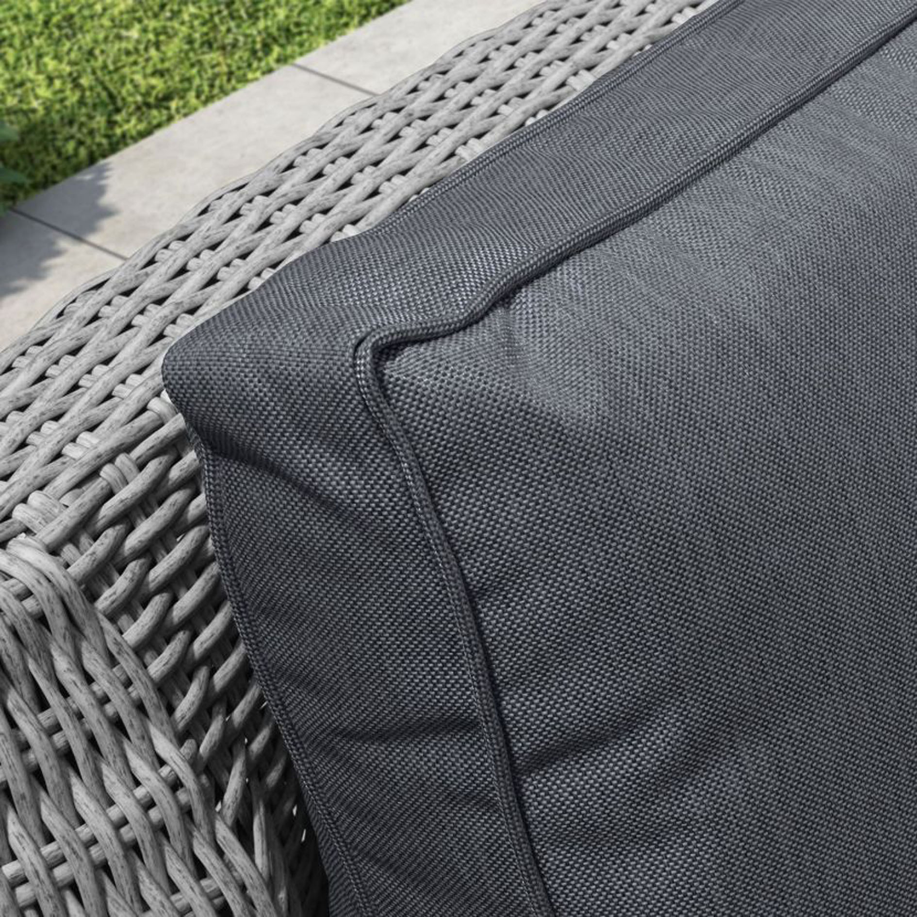 Harper Casual Dining Corner Sofa Set with Firepit Table