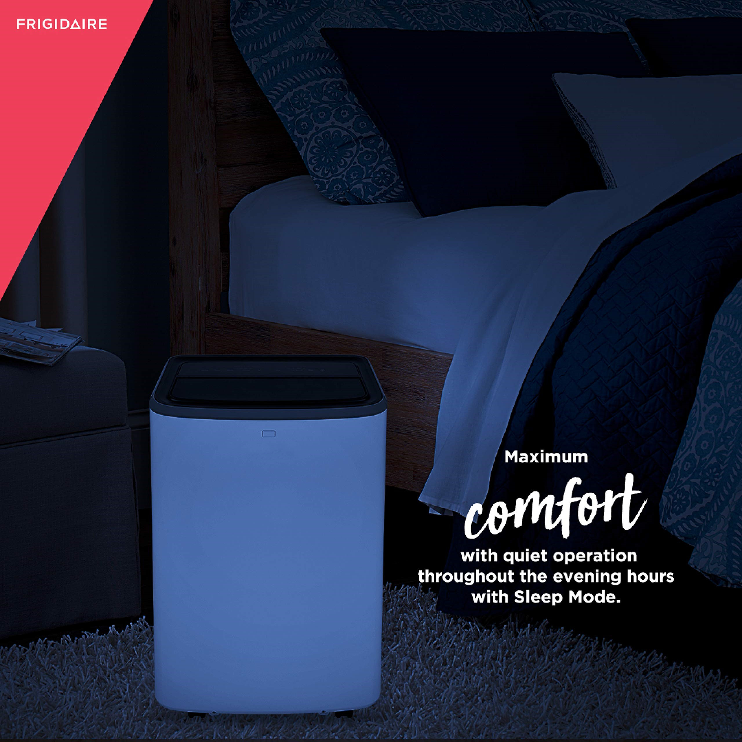 Frigidaire FHPC132AB1 Portable Air Conditioner with Remote Control, Up to 450 Sq. Ft, White