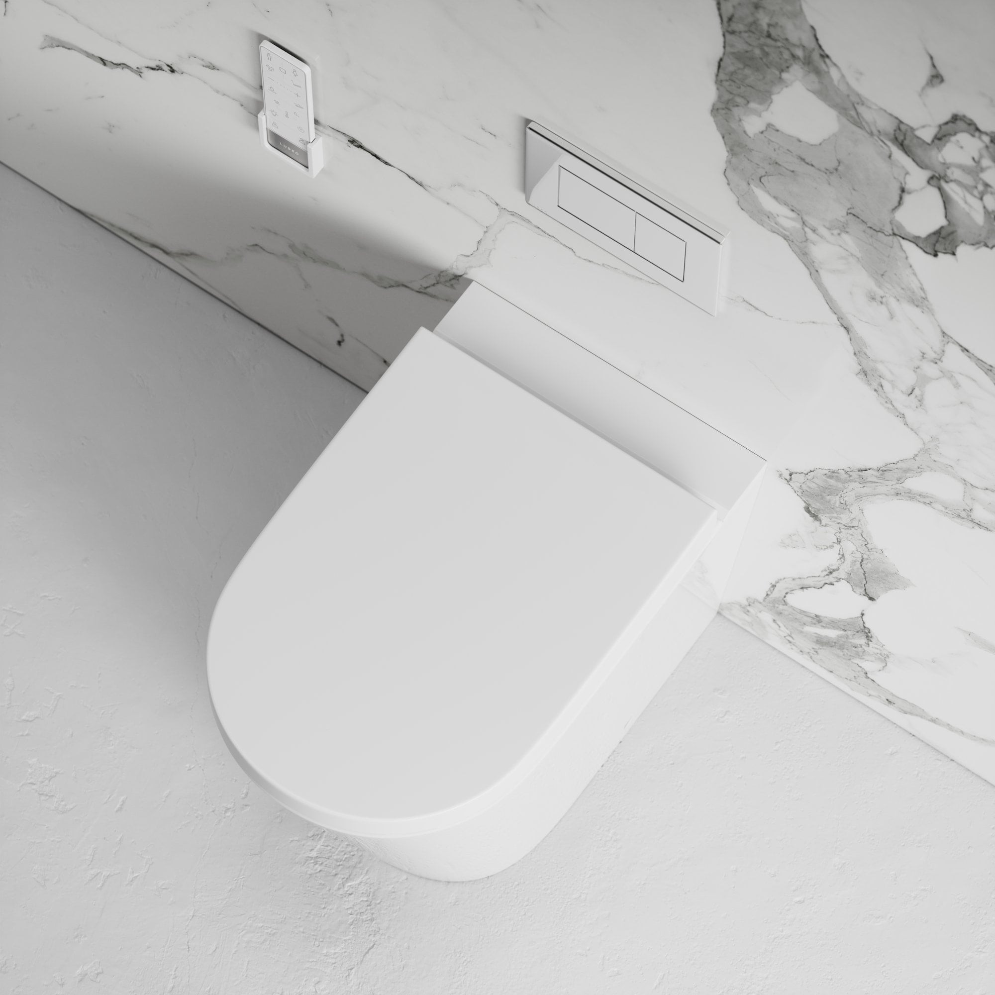 Intellismart Back To Wall Rimless Toilet Bidet & Soft Close Seat