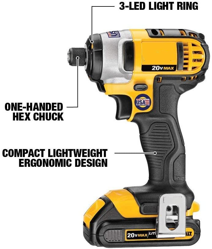 DEWALT 20V MAX Cordless Drill Combo Kit , 6-Tool (DCK661D1M1)