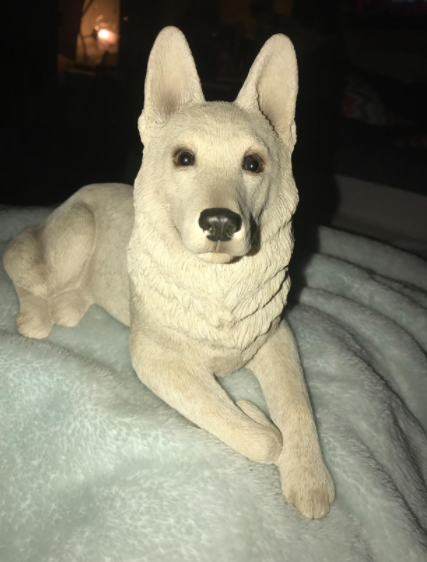 sandicast large life size german shepherd sculpture