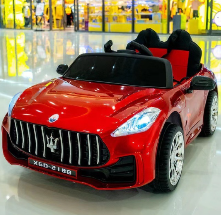 Children's Electric Car Kids Remote Control Car 1-6 Years Old Baby Toys Gifts with Early Education Double Seat Ride on Car