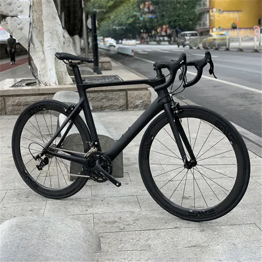 22 Speed ​​700C High Rise Bent Handlebar Road Bike Carbon Fiber Hub Wheel C Brake 11-28T 50-34T Flywheel