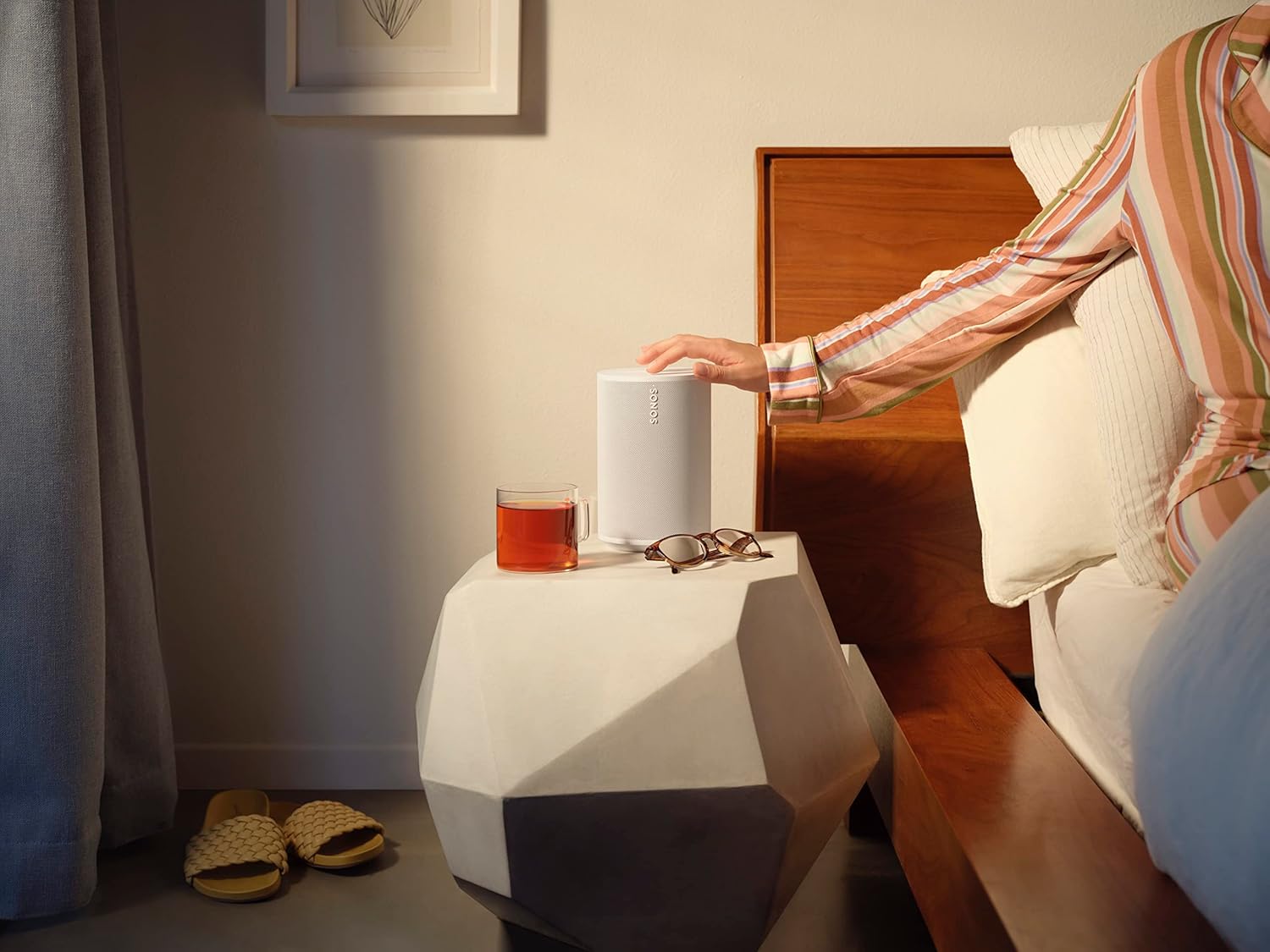 Sonos Era 100 | Smart Speaker with Wi-Fi, Bluetooth, and Amazon Alexa - White