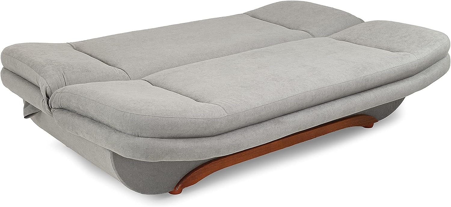 Honeypot - Sofa - Weronika - Large Storage Sofa Bed for Living Room- 3 Seater - Grey Fabric (3 Seater)