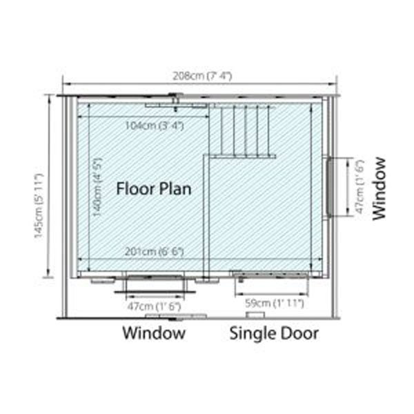 Mercia 7 x 5 ft. wooden double deck theater