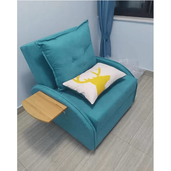 Folding sofa bed single living room dual-use small apartment multifunctional bedroom study folding bed cute net red sofa 1.1 meters sponge model with pedals