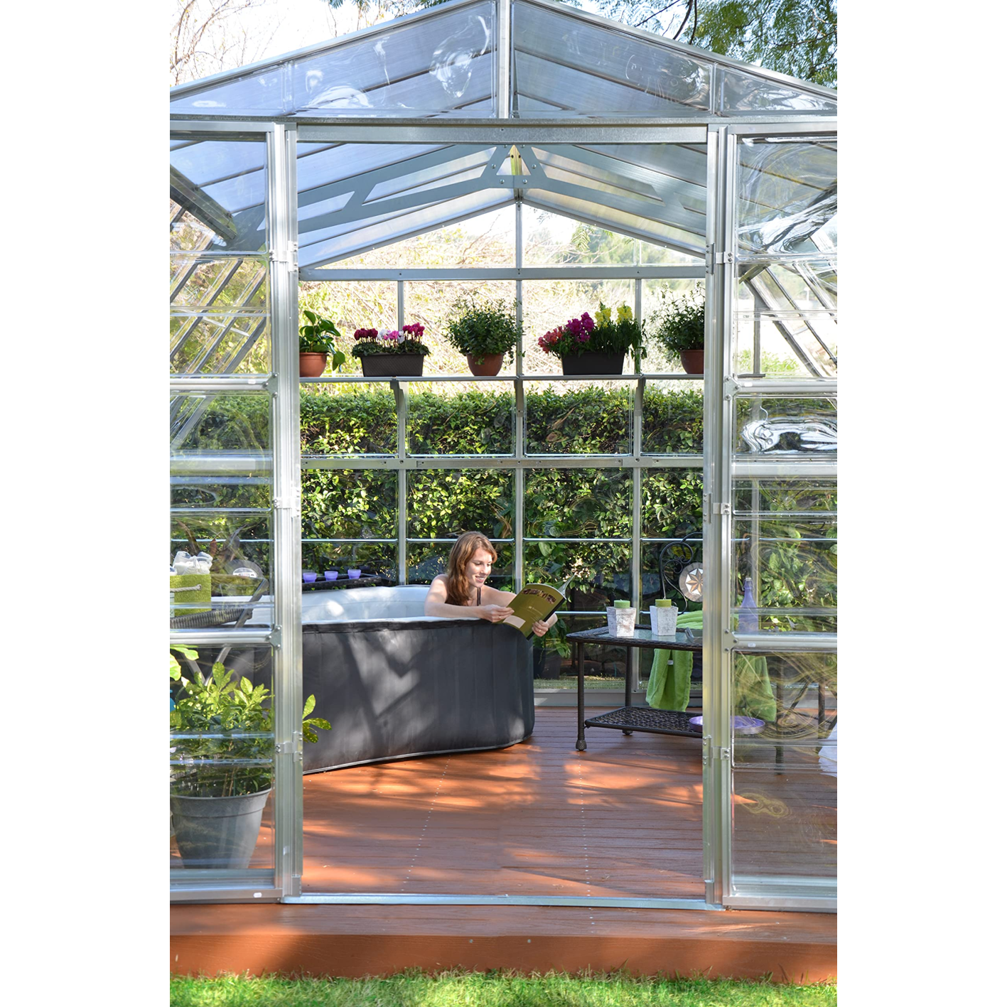 【Home&Garden】Greenhouse, 12 x 12 x 9, Silver