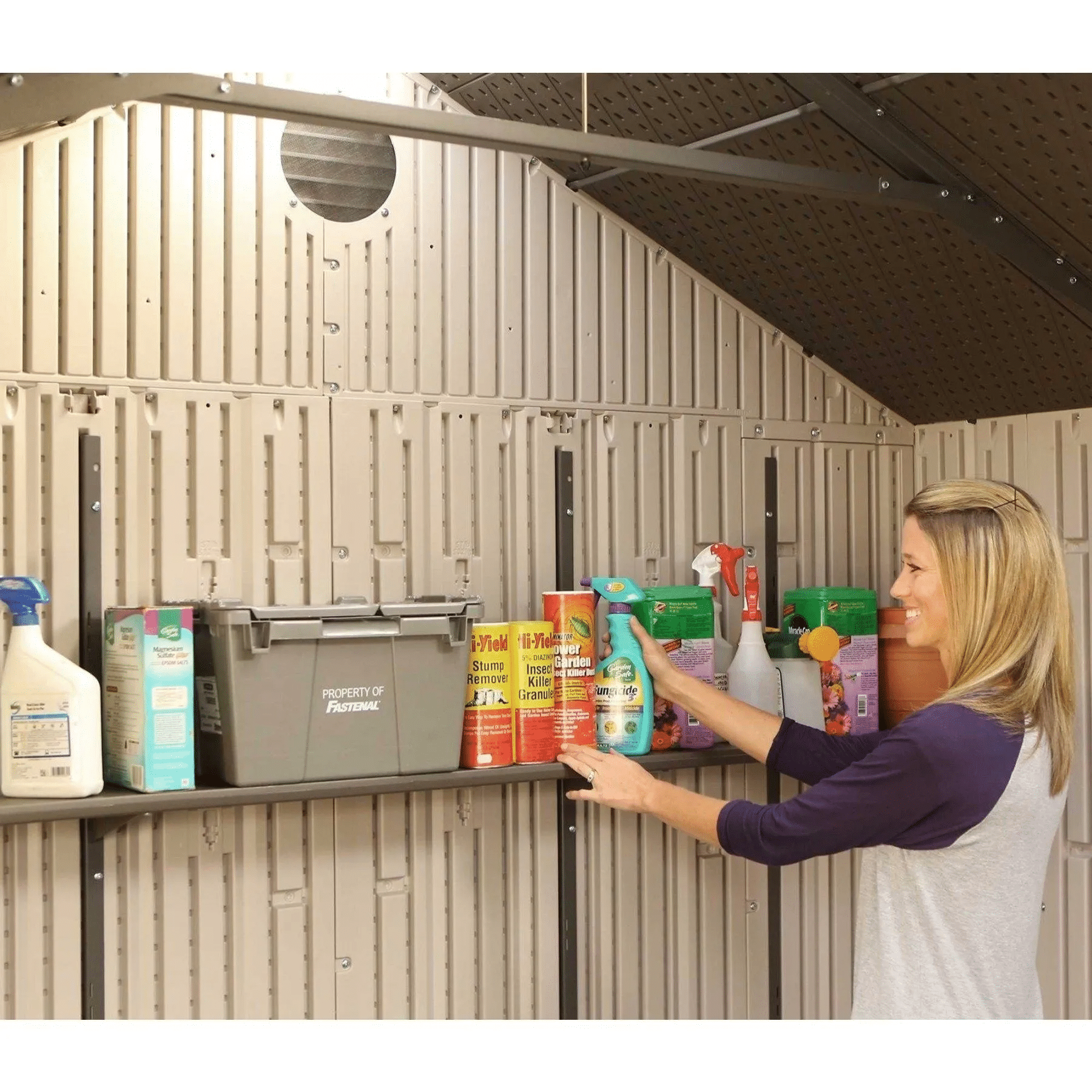 LIFETIME Storage Shed 60223 12.5 x 8 Ft. Garden Building