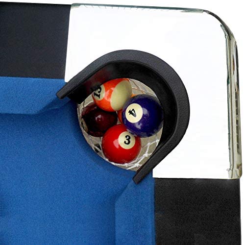 Hathaway Fairmont Portable 6-Ft Pool Table for Families with Easy Folding for Storage, Includes Balls, Cues, Chalk