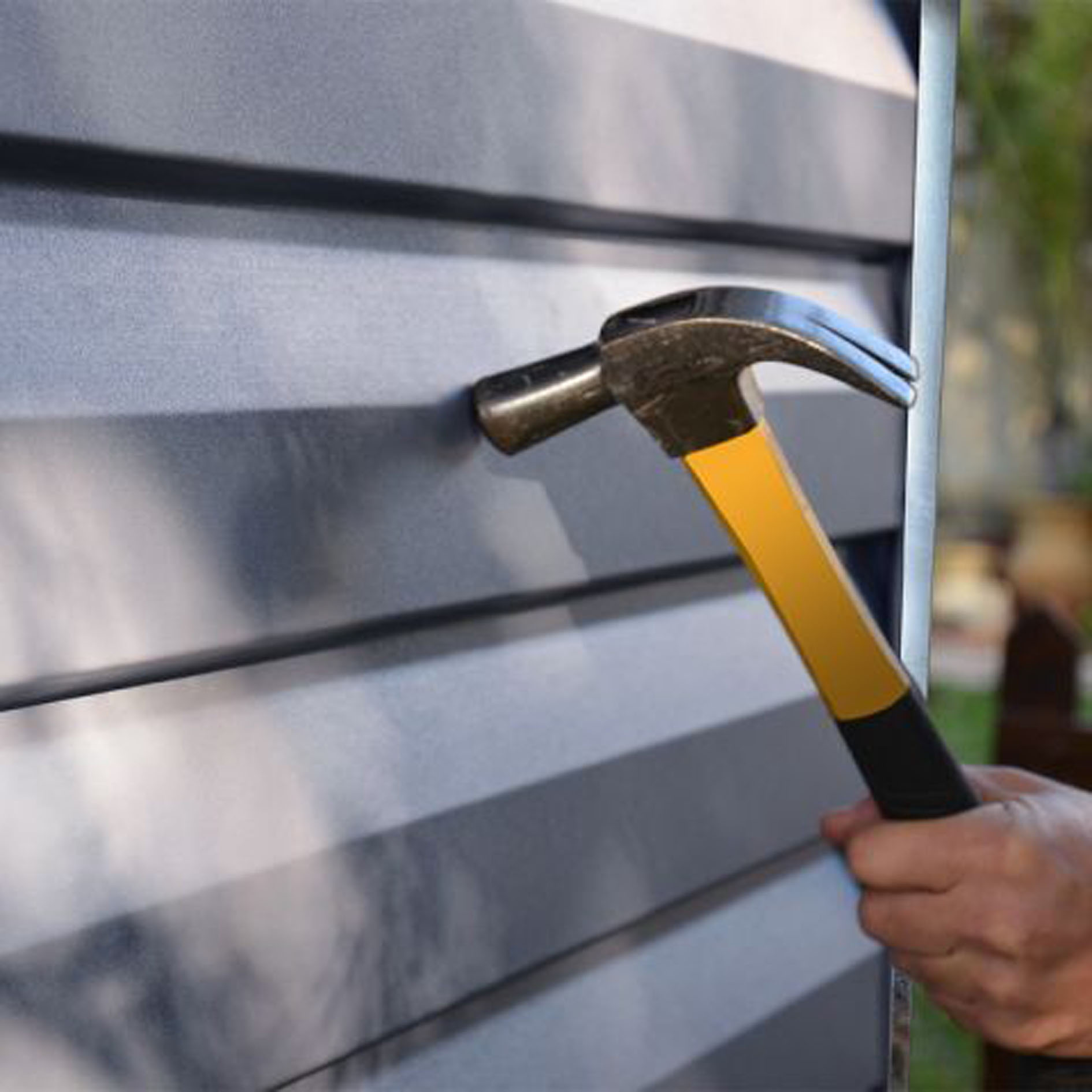 6' x 5' Palram Canopia Grey Skylight metal shed (1.85m x 1.54m)