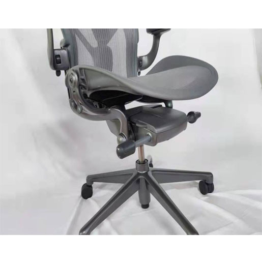 Herman Miller Aeron 2nd generation, Herman Miller Aer on 2nd generation ergonomic chair office chair 2nd generation high matching dark gray steel feet, Y-shaped lumbar support Ergonomic chair, lumbar support chair, office computer chair, medium nylon