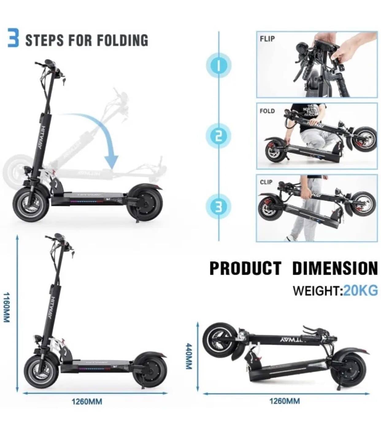 Evercross Hitway H5 Electric Scooter
