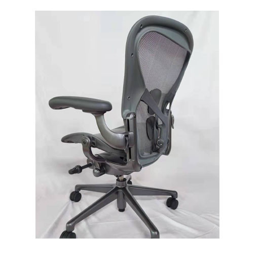 Herman Miller Aeron 2nd generation, Herman Miller Aer on 2nd generation ergonomic chair office chair 2nd generation high matching dark gray steel feet, Y-shaped lumbar support Ergonomic chair, lumbar support chair, office computer chair, medium nylon