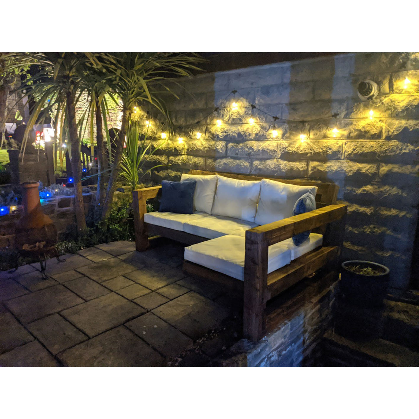 Rustic/Industrial Solid Wood Garden Sofa/Bench/Chair/Lounger