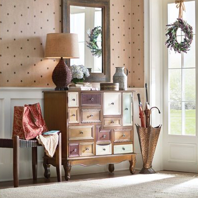 Walnut Accent Cabinet