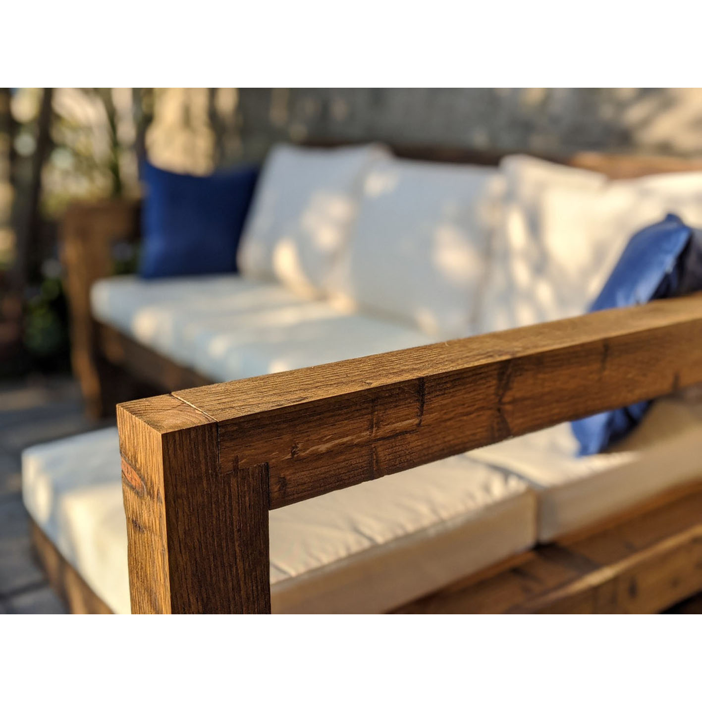 Rustic/Industrial Solid Wood Garden Sofa/Bench/Chair/Lounger