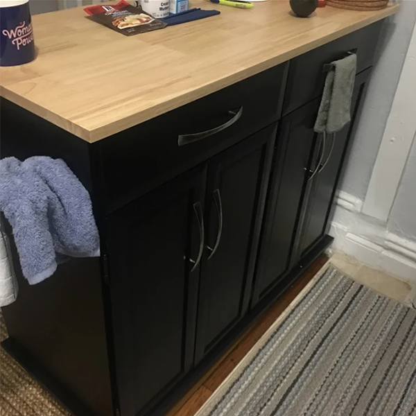 Isidro 48.2'' Wide Rolling Kitchen Cart