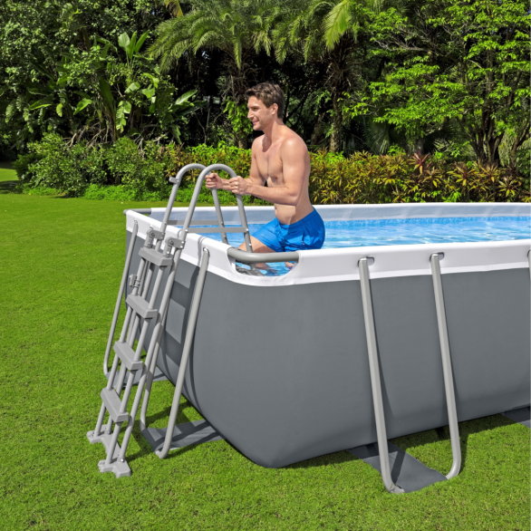 16ft Power Steel Rectangular Pool Set
