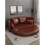 Round sofa bed folding dual-purpose multifunctional sofa