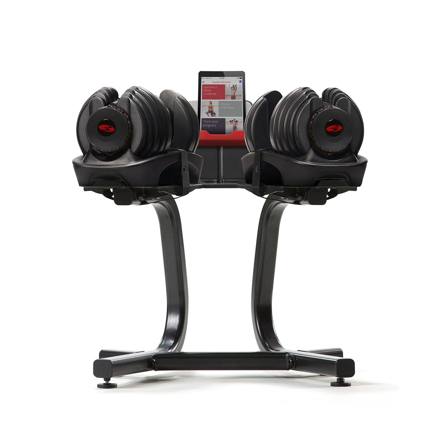 Bowflex SelectTech 1090i adjustable dumbbells (pair) with dumbbell stand