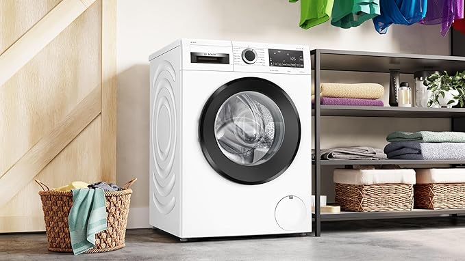 Bosch WGG254Z0GB Series 6, Free-Standing Washing Machine Front Loader, A Rated, 10 kg, 1400 rpm, Iron Assist, Speed Programme, White [Energy Class A]