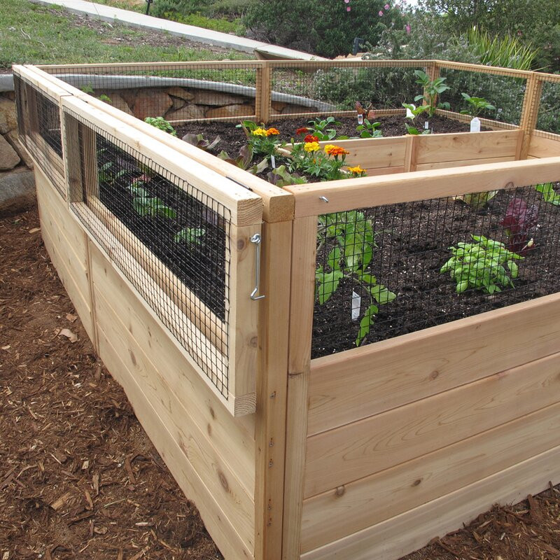 7.5' x 8' Wood Framed Garden Bed for Sale