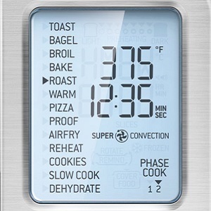 blue LCD temperature dial