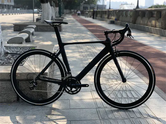 22 Speed ​​700C High Rise Bent Handlebar Road Bike Carbon Fiber Hub Wheel C Brake 11-28T 50-34T Flywheel