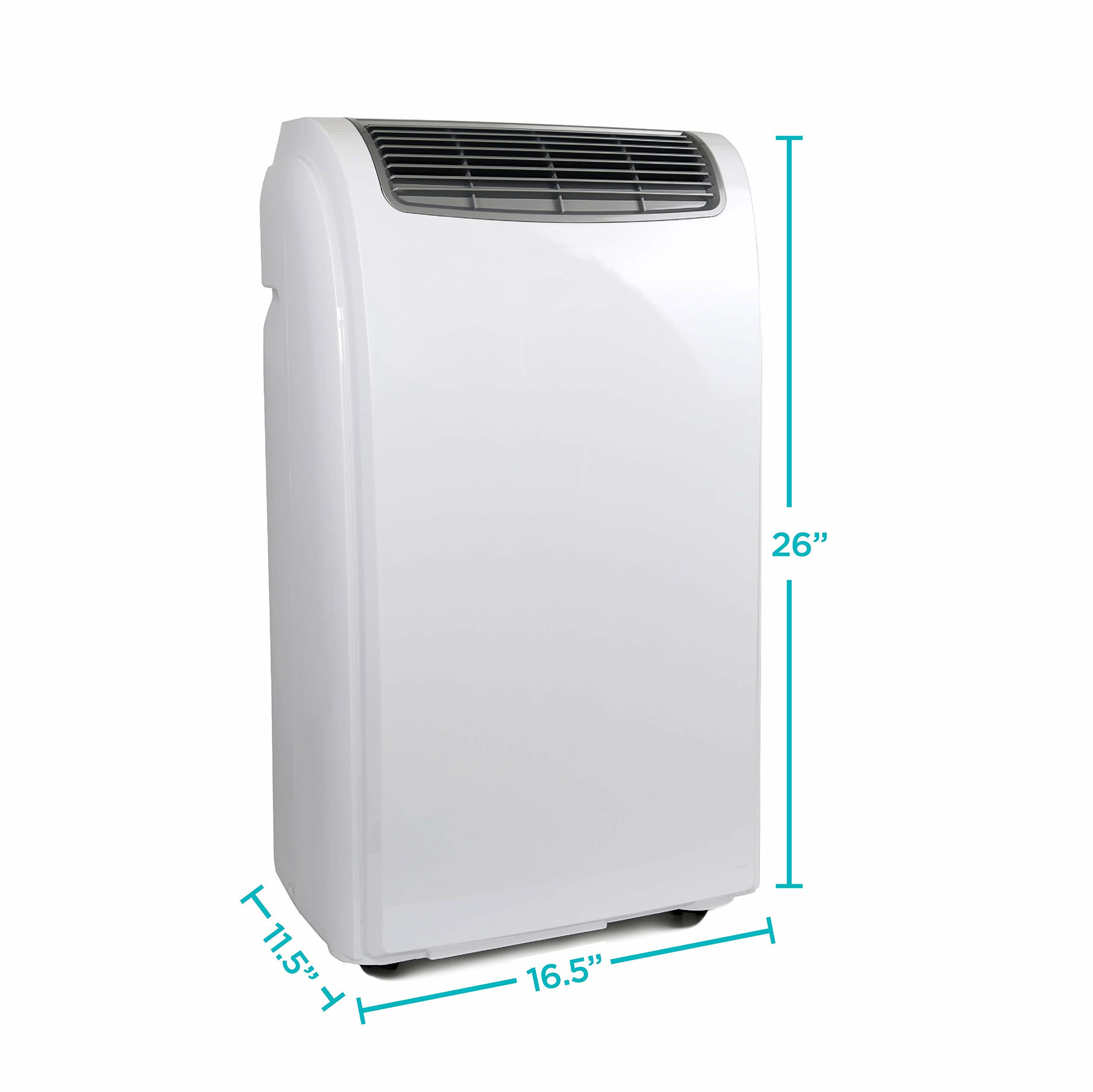 BLACK+DECKER 8,000 BTU Portable Air Conditioner with Remote Control, White