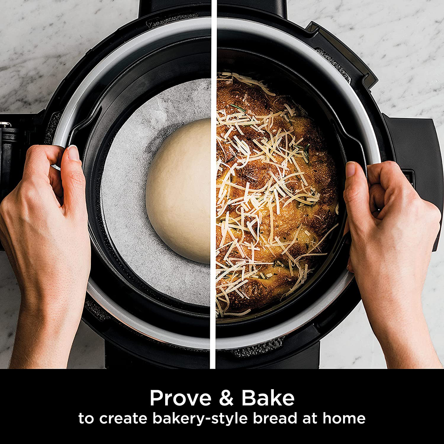 Ninja Foodi MAX 15-in-1 SmartLid Multi-Cooker 7.5L [OL750UK] Smart Cook System, Digital Cooking Probe, Pressure Cooker, Air Fryer