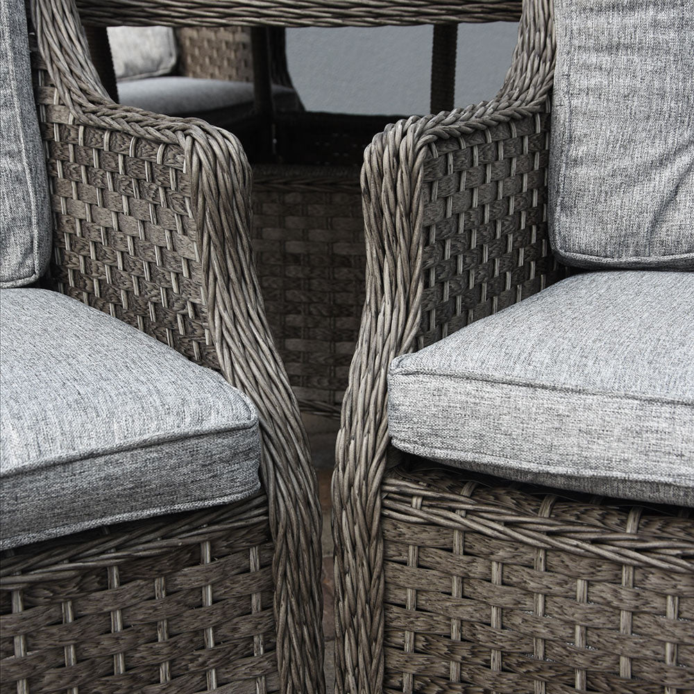 Boston - 6 Seater Polywood Round Set (Dark Grey)