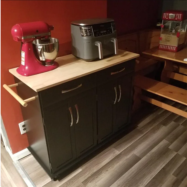 Isidro 48.2'' Wide Rolling Kitchen Cart