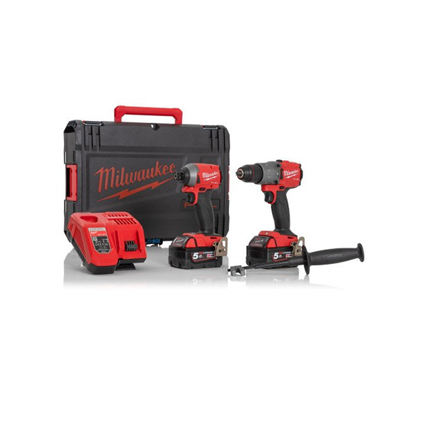 Milwaukee M18FPP2A2-502X M18 FUEL Twin Pack Drill Driver & Impact Driver