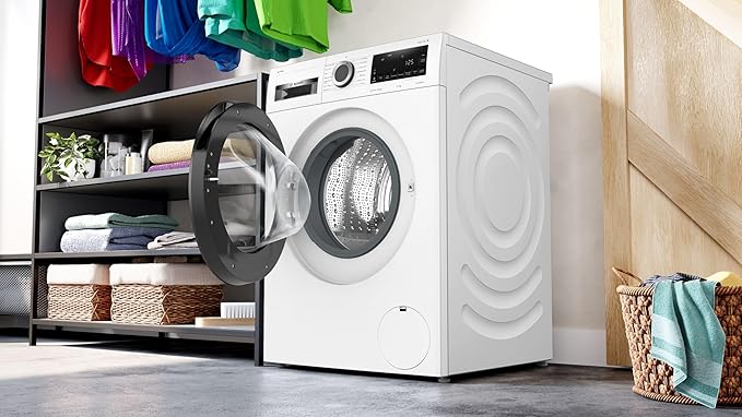 Bosch WGG254Z0GB Series 6, Free-Standing Washing Machine Front Loader, A Rated, 10 kg, 1400 rpm, Iron Assist, Speed Programme, White [Energy Class A]