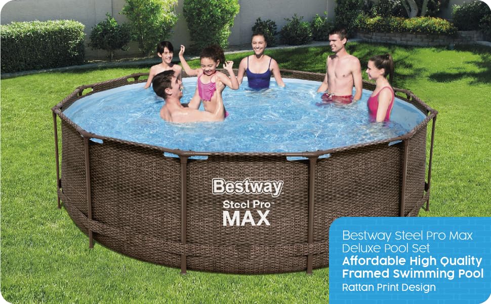 Bestway Pool, Power Steel Pool, Above Ground Pool, Swimming Pool, Framed Pool, Garden Pool