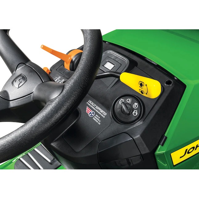 John Deere S100 17.5-HP Side By Side Hydrostatic 42-in Riding Lawn Mower with Mulching Capability