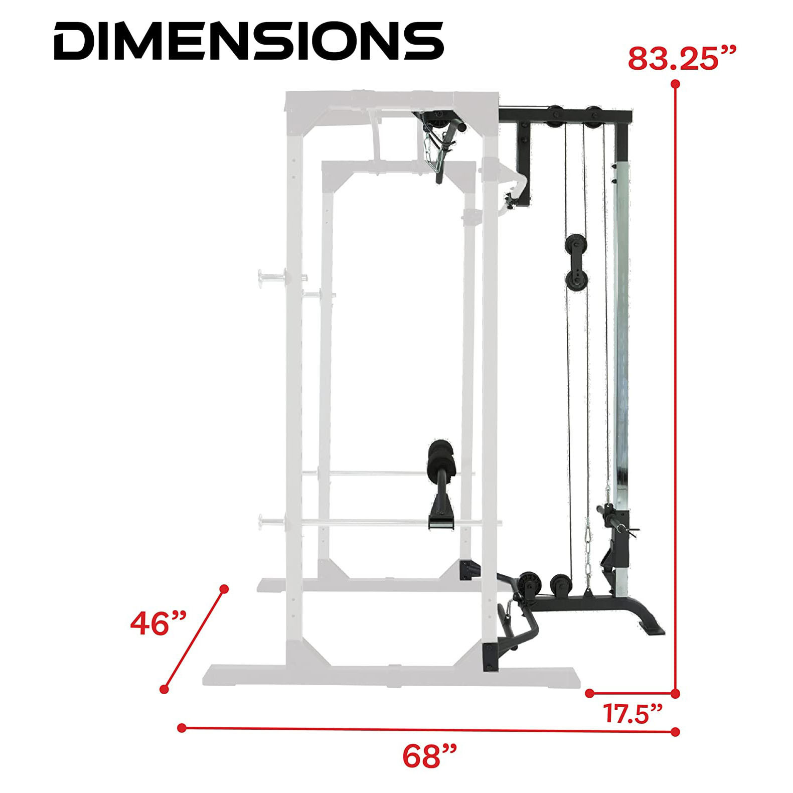 Fitness Reality Squat Rack Power Cage with | Optional Lat Pulldown & Leg Holdown Attachment | Squat and Bench Rack Combos| Super Max 810 XLT |