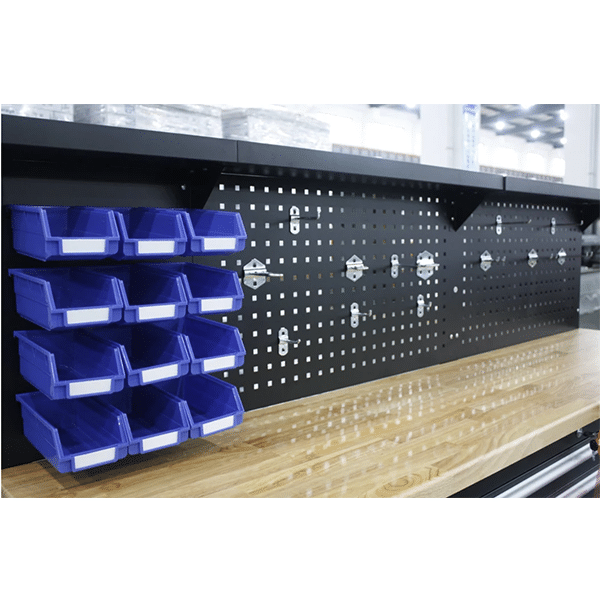 84INCH STAINLESS STEEL TOOL TROLLEY BOX CABINET WITH STAINLESS STEEL BACK BOARD