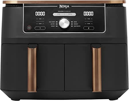 Ninja Foodi Max Dual Zone Air Fryer [AF400UK] 2-drawer, 6 cooking functions, 9.5L