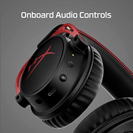 HyperX Cloud Alpha Wireless - Gaming Headset for PC, 300-hour battery life, DTS Headphone:X Spatial Audio, Memory foam, Dual Chamber Drivers, Noise-cancelling