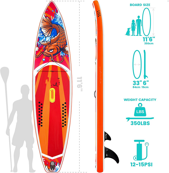 FunWater SUP Inflatable Stand Up Paddle Board 11'6