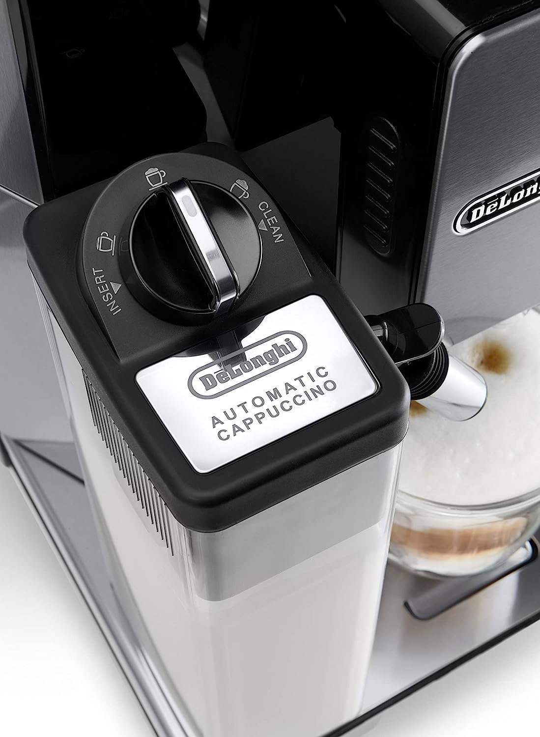 De'Longhi Eletta, Fully Automatic Bean to Cup Coffee Machine, Cappuccino and Espresso Maker, ECAM 44.660.B, 2 liters