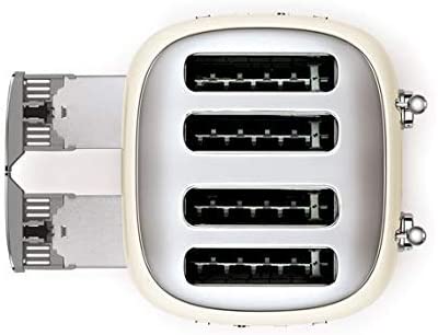 Smeg KLF04CRUK 1.7Ltr Variable Temperature Controlled Kettle and TSF03CRUK 4 Slice Toaster in Retro Cream