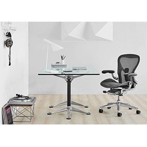 Herman Miller Aeron 2nd generation, Herman Miller Aer on 2nd generation ergonomic chair office chair 2nd generation high matching dark gray steel feet, Y-shaped lumbar support Ergonomic chair, lumbar support chair, office computer chair, medium nylon